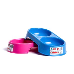 Saint Bernard Plastic Twin Bowl 1pk