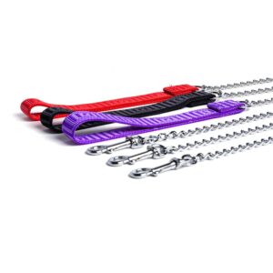 Saint Bernard Lead Chain Padded Handle 120cm x 2.55mm (Various Colours)